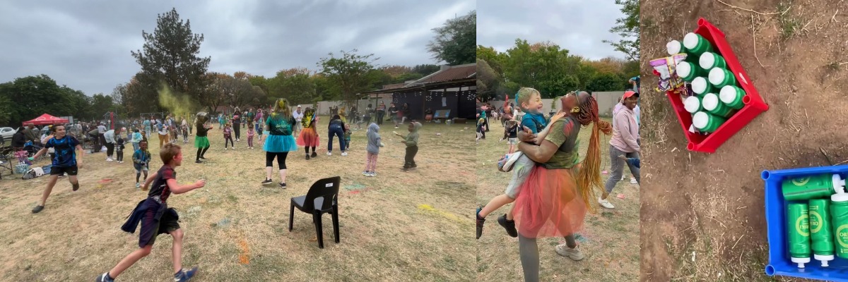 Children at the nursery school sports day
